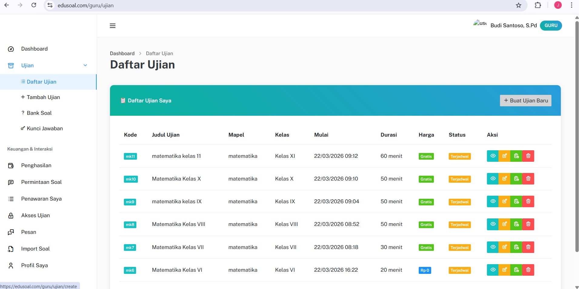 Email verifikasi EduSoal